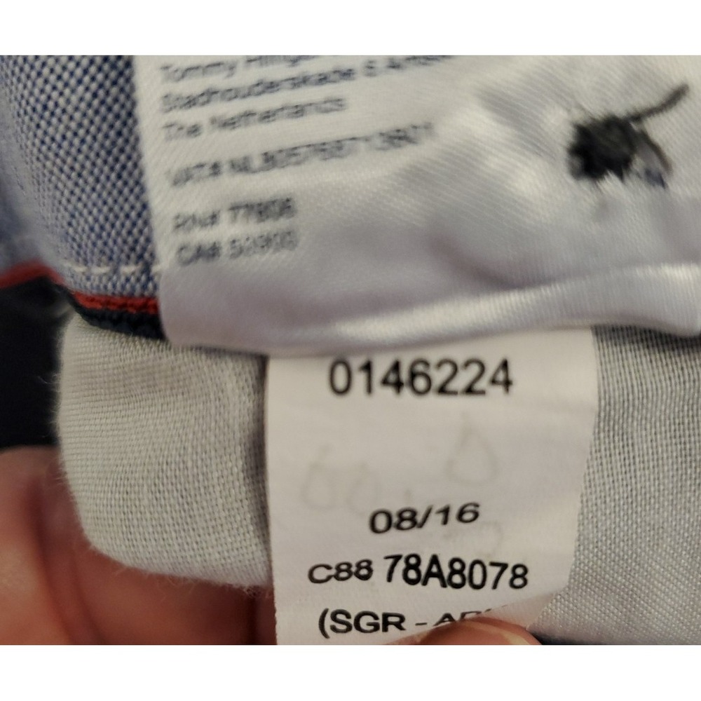 Tommy Hilfiger‎ Mens Dress Pants 33 / 32 Blue Gray mini check plaid pattern - Picture 5 of 10